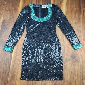 1980s Niteline Sequin Dress